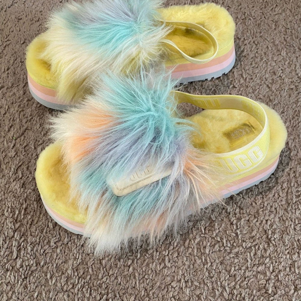 Women’s UGG Fluff Yeah Slide Lemonade Slippers